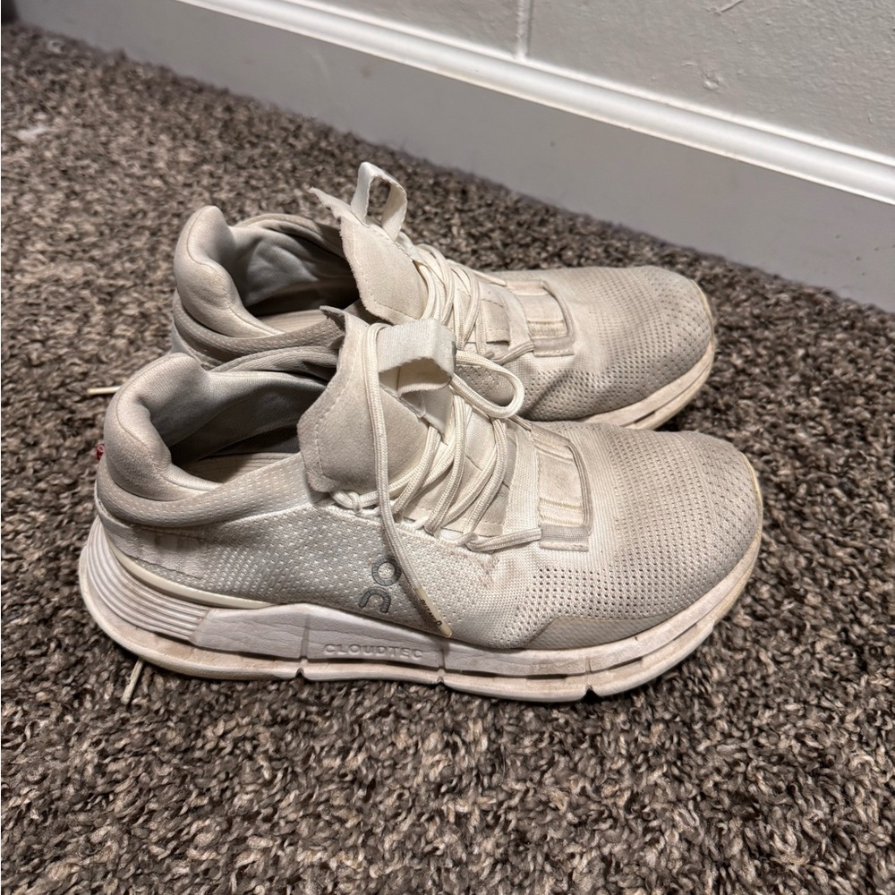 On Running Women's Athletic Shoes in Cream